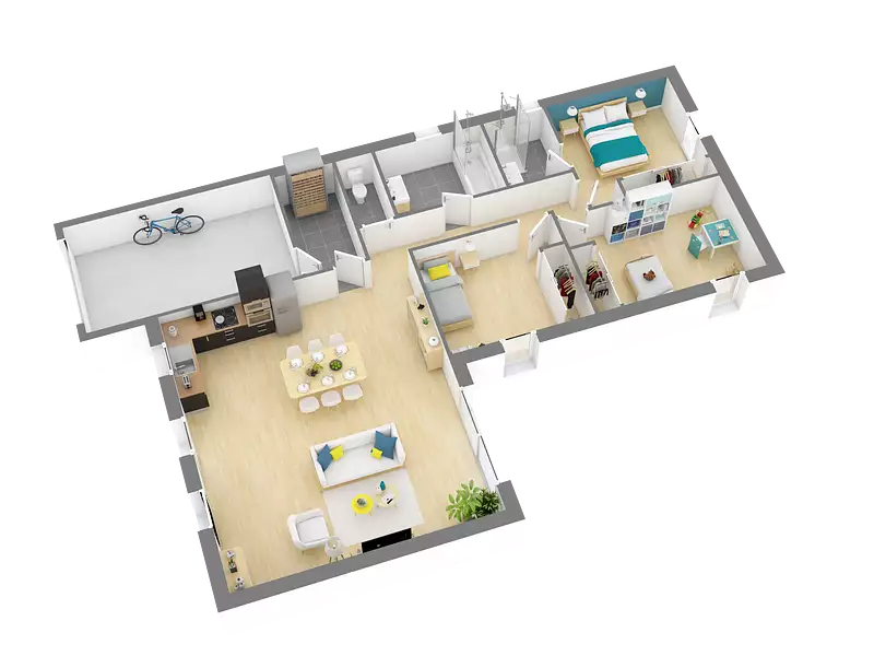 Maison neuve, 91 m² - Val-d'Izé (35450)
