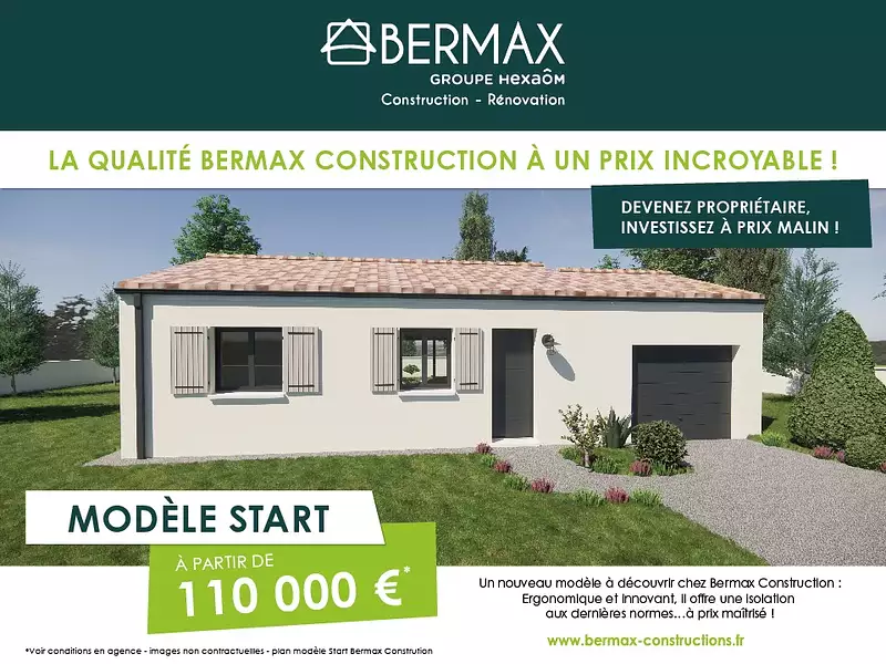Maison neuve, 60 m² - Saint-Augustin (17570)