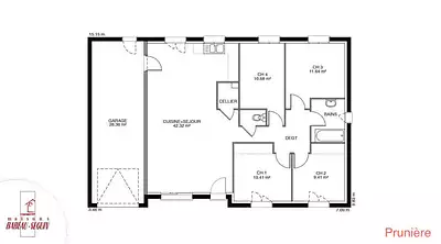 Maison neuve, 87 m²