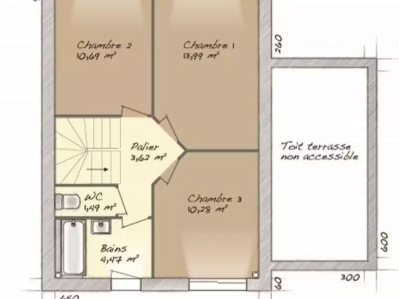 Maison neuve, 90 m² - Bièvres (91570)