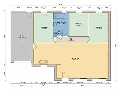 Maison neuve, 90 m²