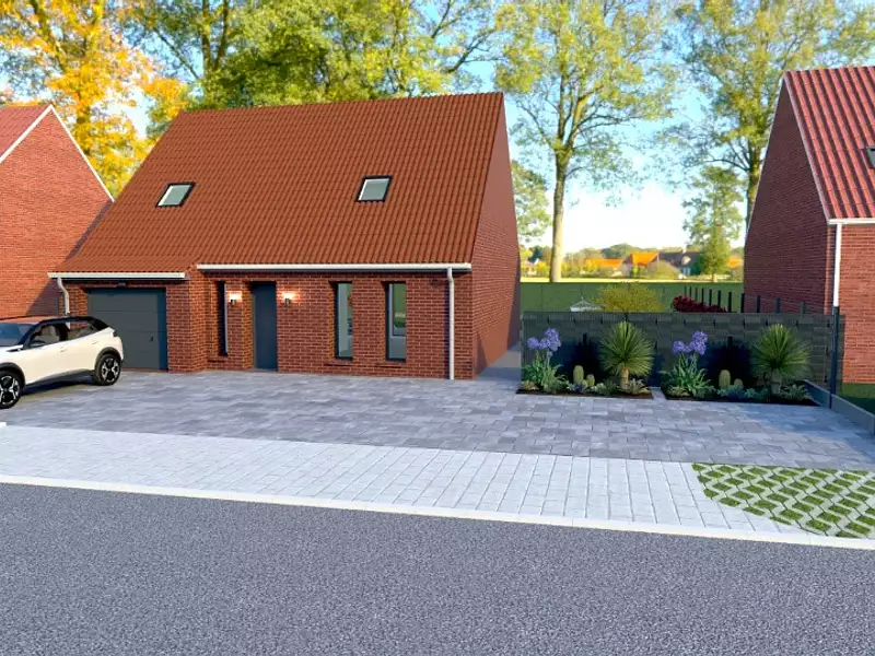 Maison neuve, 92 m² - Lambres-lez-Douai (59552)