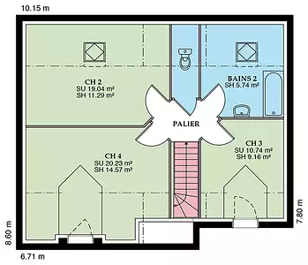 Maison neuve, 94 m²