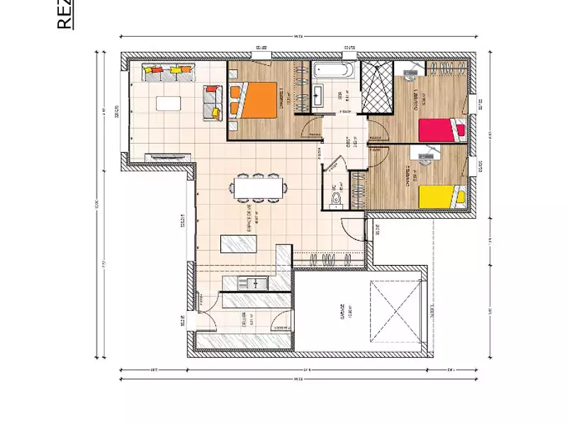 Maison neuve, 90 m² - Montreuil-sur-Maine (49220)