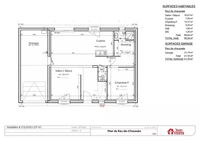 Maison neuve, 99 m²