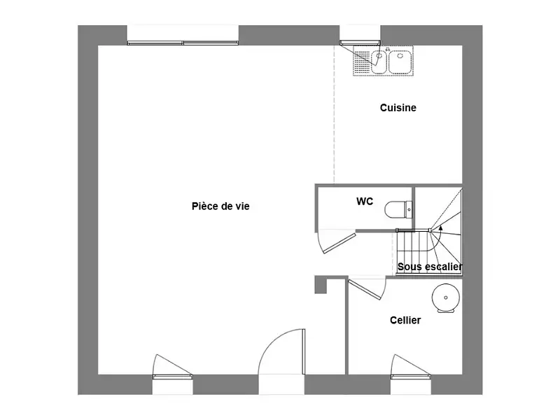 Maison neuve, 90 m² - Plouescat (29430)