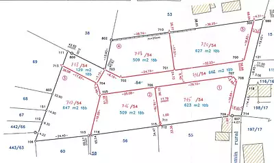 Terrain à bâtir, 636 m²