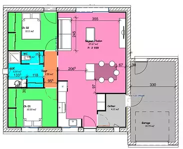 Maison neuve, 70 m²