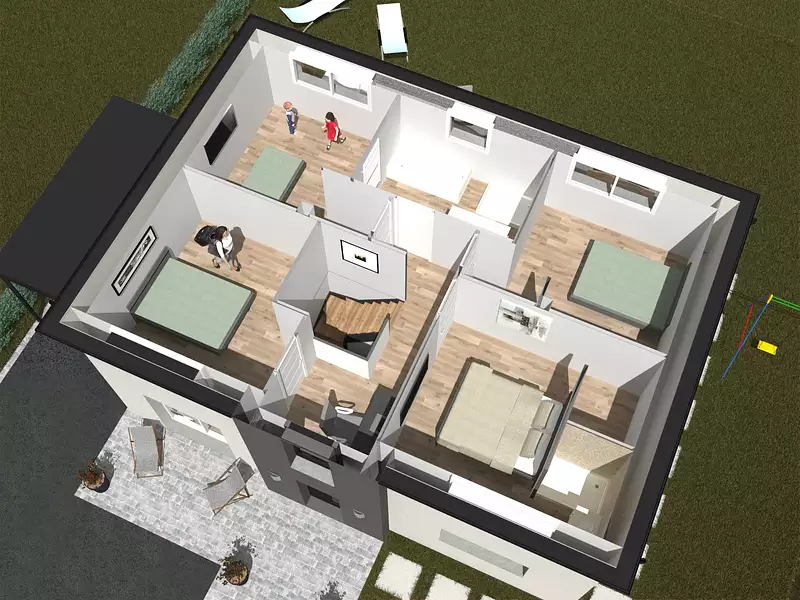 Maison neuve, 128 m² - Mametz (62120)