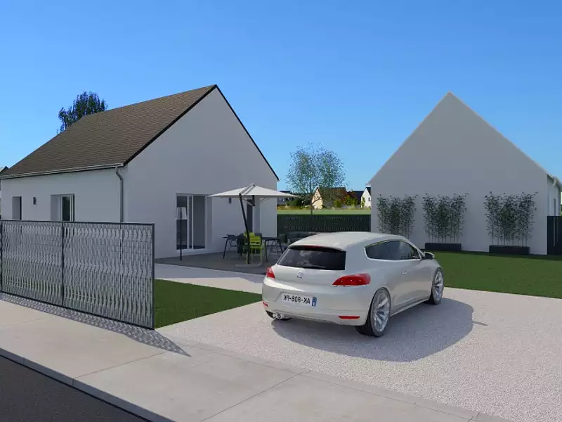 Maison neuve, 50 m² - Mettray (37390)