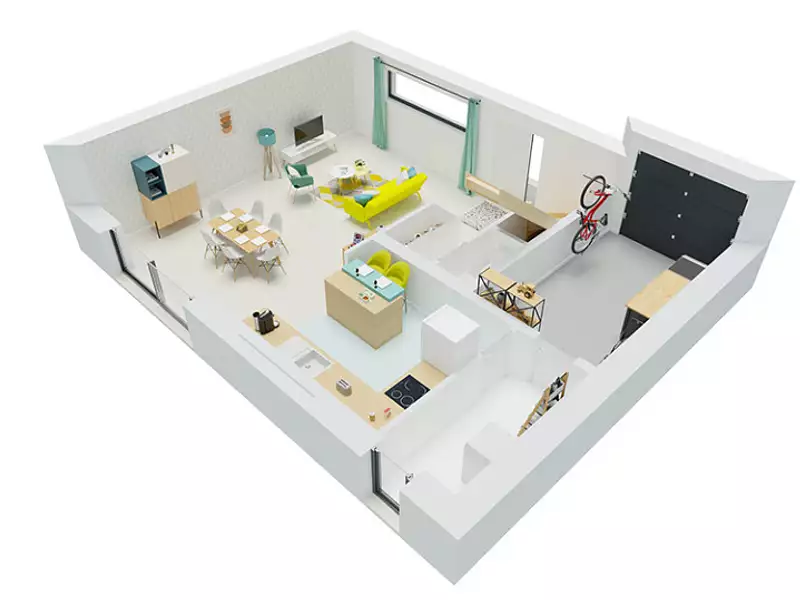 Maison neuve, 118 m² - Aix-Noulette (62160)