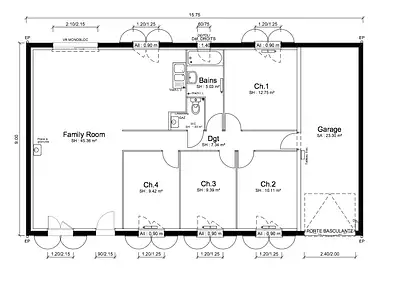 Maison neuve, 101 m²