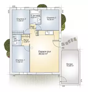 Maison neuve, 73 m²