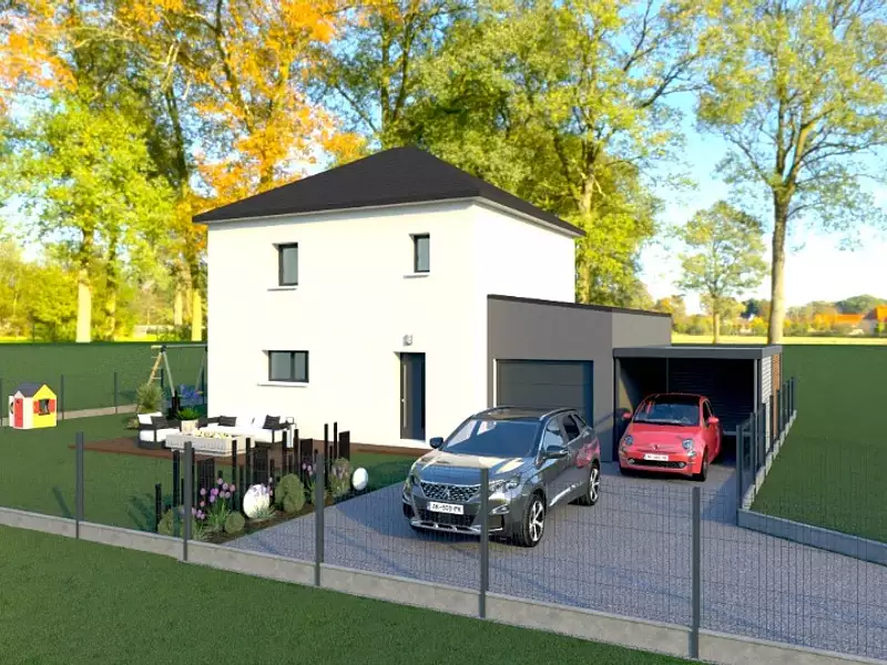 Maison neuve, 90 m² - Pîtres (27590)