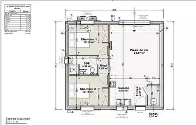 Maison neuve, 60 m²