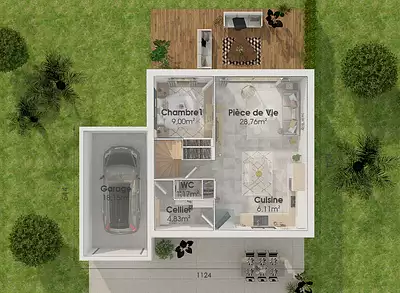 Maison neuve, 98 m²