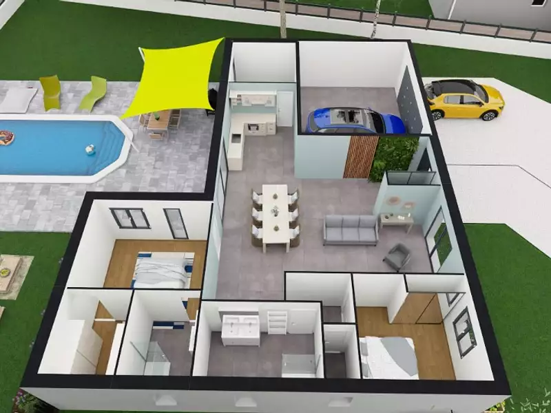 Maison neuve, 100 m² - Bourges (18000)