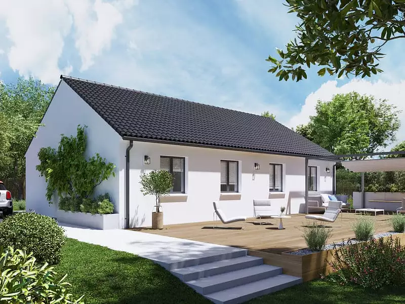 Maison neuve, 89 m² - Moulins-sur-Yèvre (18390)