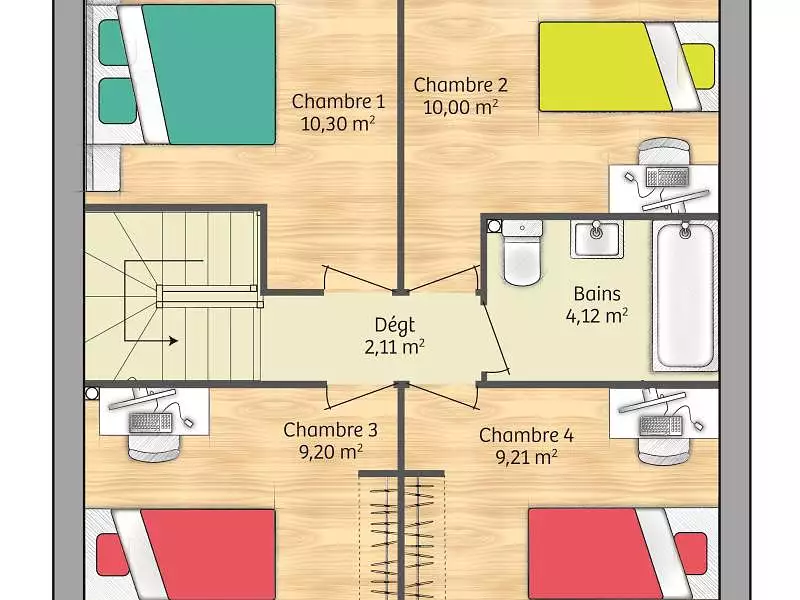 Maison neuve, 91 m² - Boissise-la-Bertrand (77350)