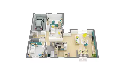 Maison neuve, 92,38 m²