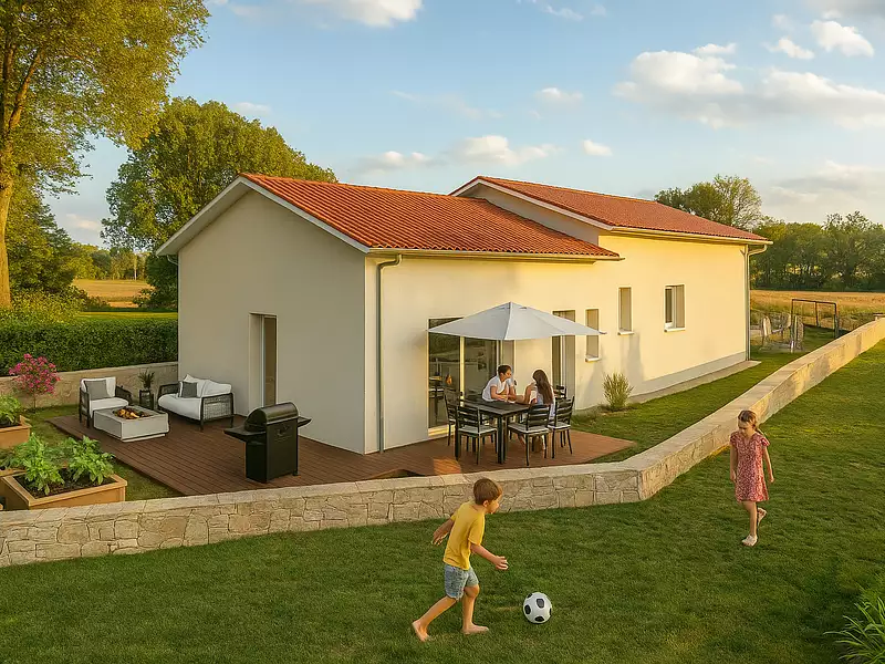 Maison neuve, 90 m² - Brullioles (69690)