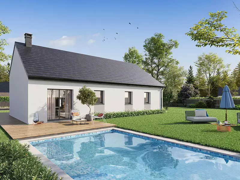 Maison neuve, 84,29 m² - Monchecourt (59234)