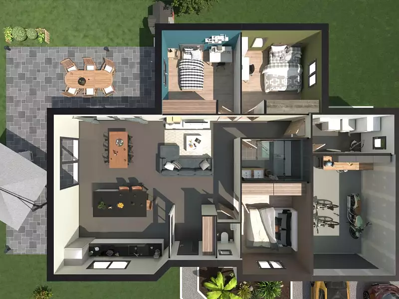 Maison neuve, 100 m² - Étinehem-Méricourt (80340)