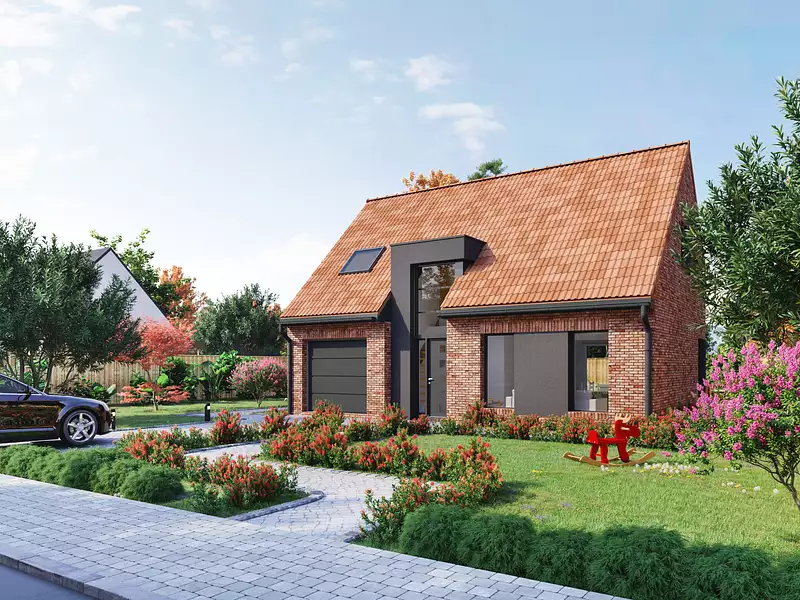 Maison neuve, 91,18 m² - Curgies (59990)