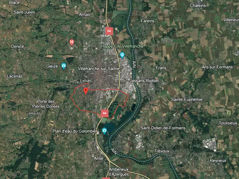 Terrain à bâtir, 386 m² - Limas (69400)