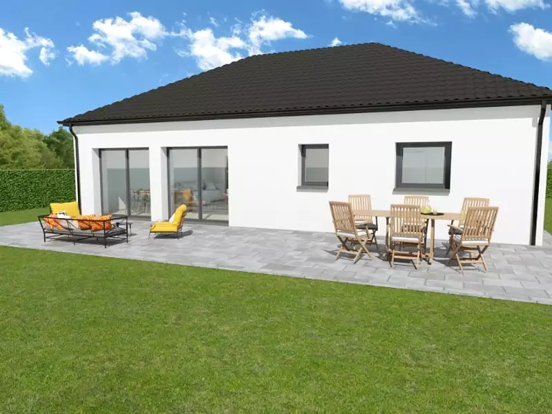 Maison neuve, 90 m² - Courchelettes (59552)