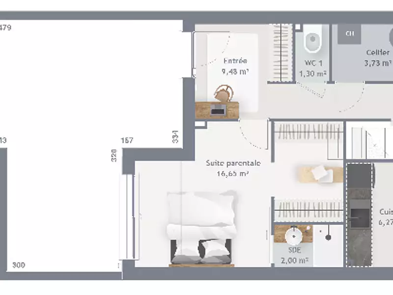 Maison neuve, 110 m² - Palaiseau (91120)