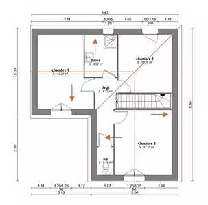 Terrain à bâtir, 500 m²