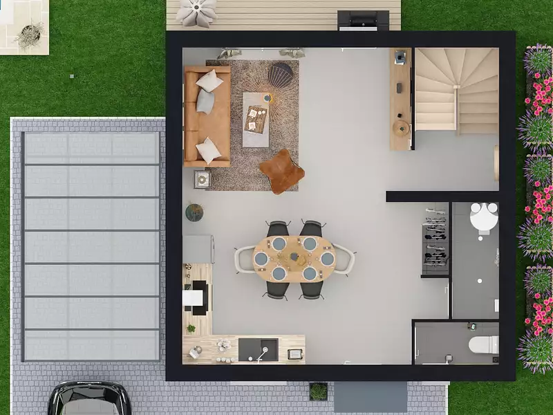 Maison neuve, 83,73 m² - Senlis (60300)