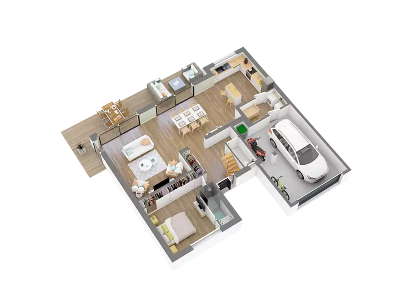 Maison neuve, 136,63 m² - Miniac-Morvan (35540)
