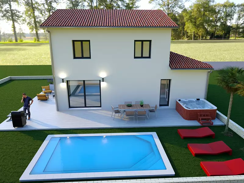 Maison neuve, 91 m² - Belleville-en-Beaujolais (69220)