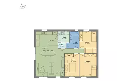 Maison neuve, 83 m²