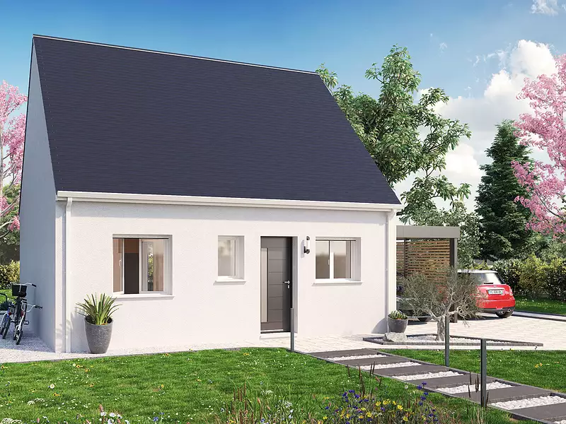 Maison neuve, 49 m² - Hommes (37340)