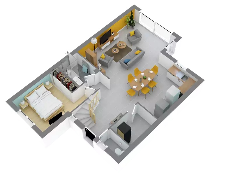 Maison neuve, 98 m² - Hommes (37340)