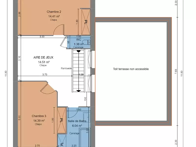 Maison neuve, 130 m² - Moret-Loing-et-Orvanne (77250)