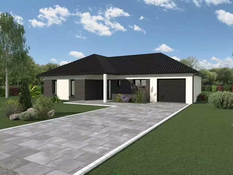 Maison neuve, 135 m² - Farbus (62580)