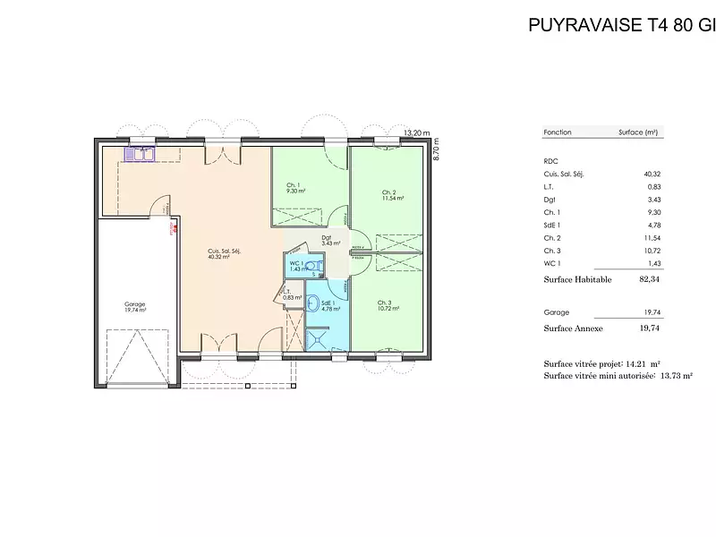 Maison neuve, 80 m² - Corpe (85320)