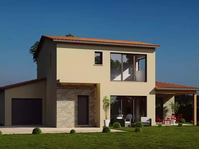 Maison neuve, 130 m² - Lugny (71260)