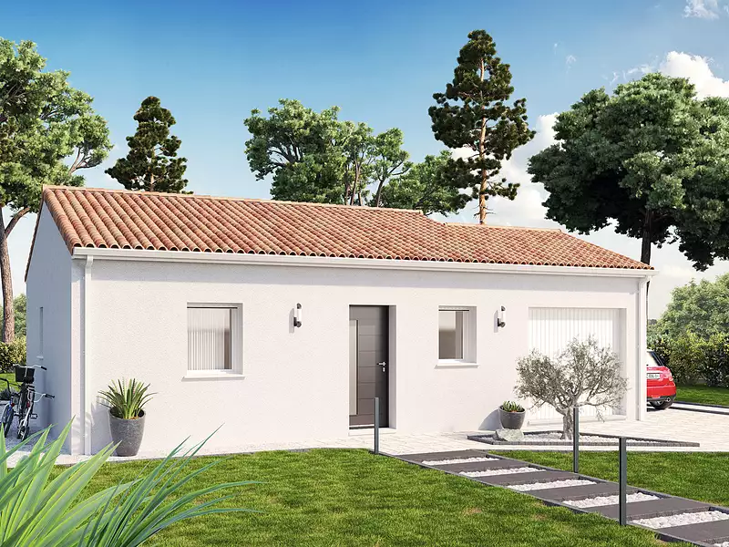 Maison neuve, 64 m² - Maransin (33230)