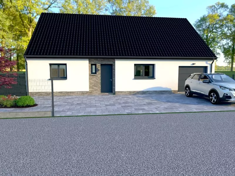 Maison neuve, 97 m² - Oppy (62580)