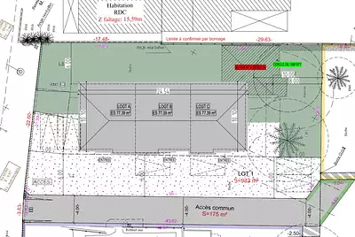 Terrain à bâtir, 932 m²