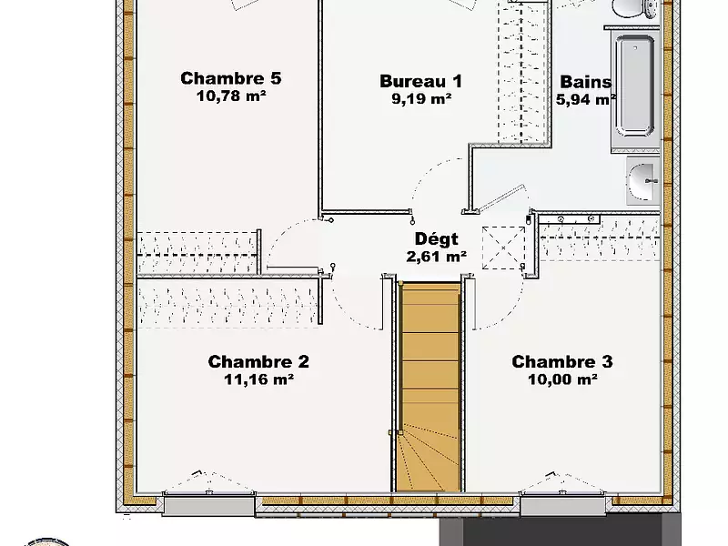 Maison neuve, 104 m² - Livry-sur-Seine (77000)