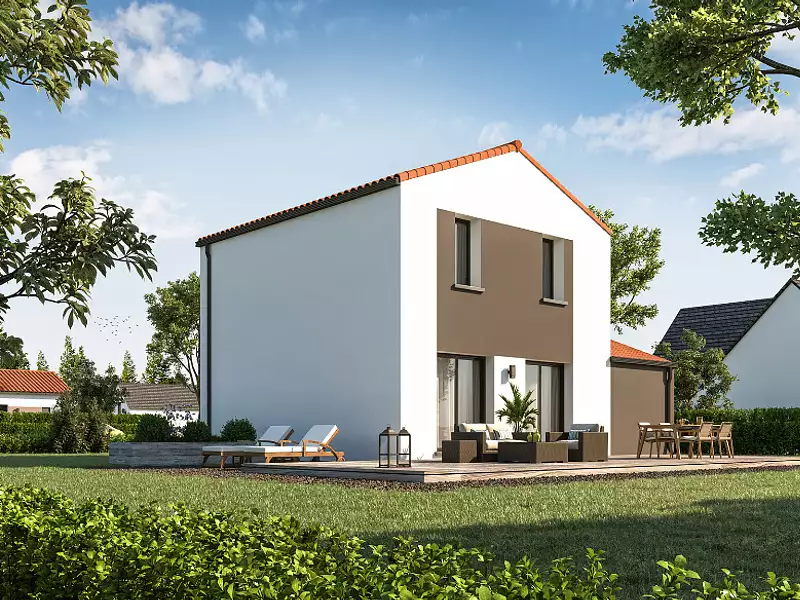 Maison neuve, 89 m² - Drain (49530)