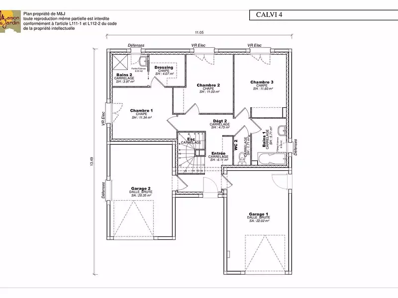 Maison neuve, 118 m² - Saint-Germain-Laprade (43700)