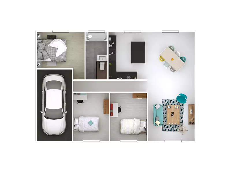Maison neuve, 86 m² - Saint-André-de-Corcy (01390)