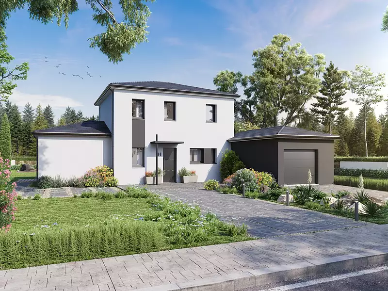 Maison neuve, 123,36 m² - Grangues (14160)